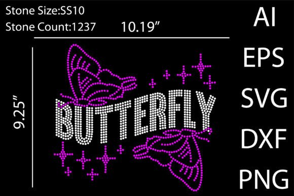 Butterfly Rhinestone Templates Design Review