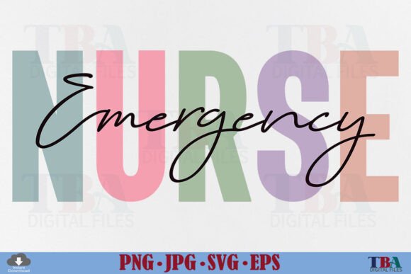Emergency Nurse Graphics for T-Shirt Designs