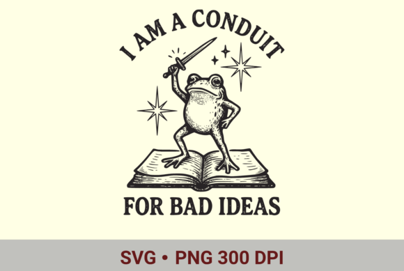 Funny Frog T-Shirt SVG PNG Design Graphics