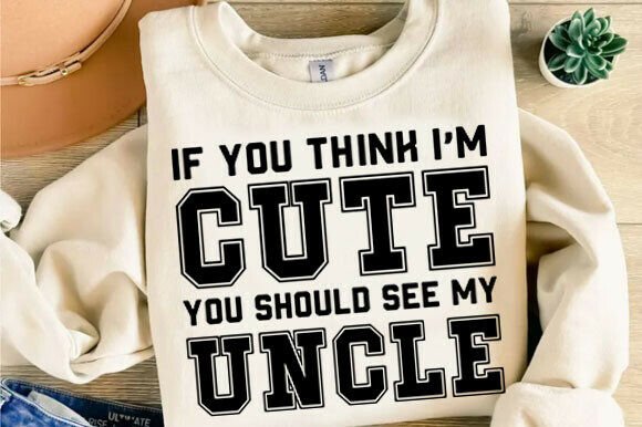 Funny Uncle Quote Svg Design for T-Shirt Graphics
