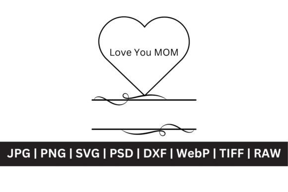 Monogram SVG Mothers Day Design Graphics & T-Shirt Designs