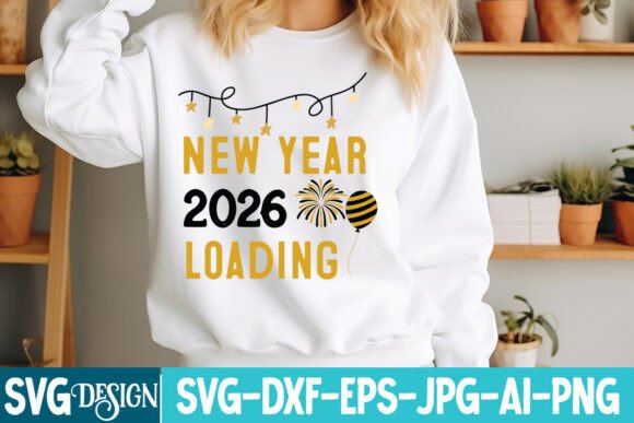 New Year 2026 Loading SVG Design Graphics