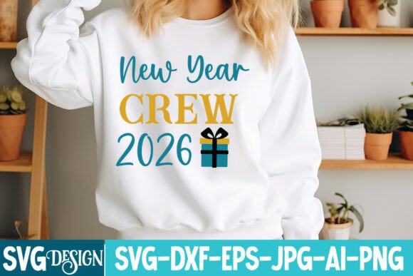 New Year Crew 2026 Graphics for T-Shirt Designs