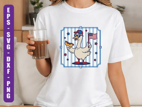 Patriotic Goose July 4th Design Graphics Review