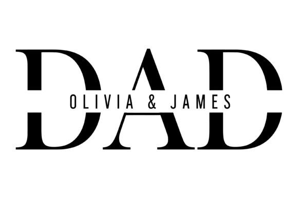 Personalized Dad SVG Design: Graphics & T-Shirt Designs