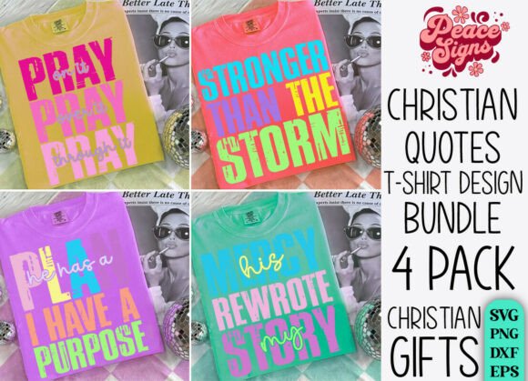 Preppy Religious SVG PNG Bundle Design Review