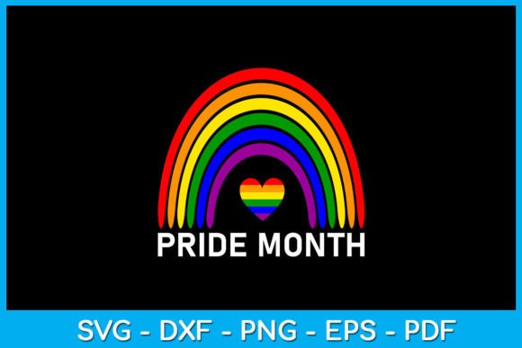 Rainbow Pride Month SVG T-Shirt Graphics Review