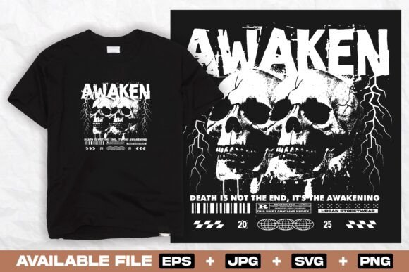 Skull Grunge Urban Streetwear Design Graphics Review