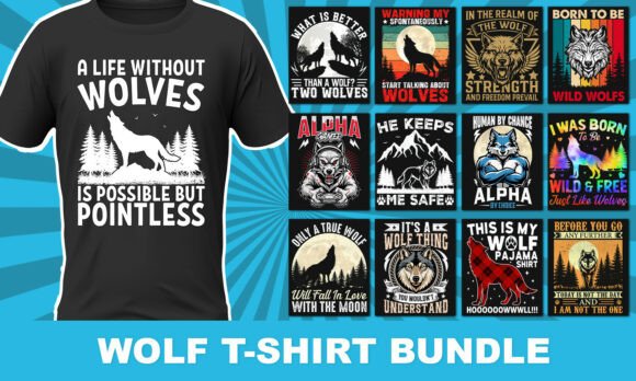 Wild Wolves T-Shirt Designs & Graphics Review